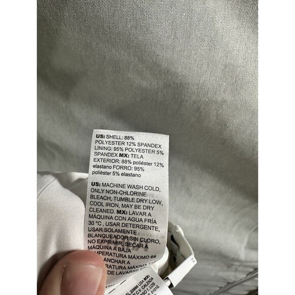 NWT White House Black Market Pleated Wide Leg Pants White Size 12 Regular - Picture 10 of 10